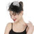 Flower Mesh, Ribbons and Feather Fedoras Hat