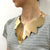 Shiny Big Leaf Choker Necklace