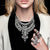Silver Vintage Bohemian Big Choker Necklace