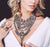 Silver Vintage Bohemian Big Choker Necklace