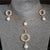 Elegant Simulated Pearl and Crystal Necklace & Earring Sets
