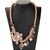 Believe Flower and Simulated Pearl Necklace