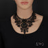 Sexy Crystal, Beads and Flower Water Droplet Necklace