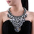 Crystal, Glass and Rhinestone Choker Pendant Necklace