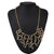 Punk Hollow Geometric Branch Pendant & Necklace
