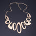 Steam Punk Metal Irregular Scrub Necklace