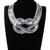 Chunky Metal Figure 8 Choker Necklace