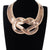 Chunky Metal Figure 8 Choker Necklace