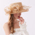 Summer Organza Flower Church Visors Hat