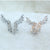 Rhinestone Angel Wing Stud Earrings