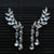 Rhinestone Angel Wing Stud Earrings
