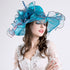 Flower Pearl Wide Brim Hat