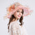 Flower Pearl Wide Brim Hat
