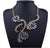 Luxury Big Rhinestone Vintage Crystal Flower Necklace