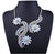 Luxury Big Rhinestone Vintage Crystal Flower Necklace