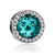 925 Sterling Silver 10 Colors Crystal Radiant Hearts Charms