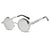 Vintage Designer Metal Round Frame Steampunk Sunglasses