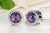 925 Sterling Silver 10 Colors Crystal Radiant Hearts Charms