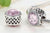 925 Sterling Silver 10 Colors Crystal Radiant Hearts Charms