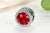 925 Sterling Silver 10 Colors Crystal Radiant Hearts Charms