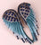 Crystal Angel Wings Brooch Pin and Pendant