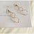 Fashion Double Long Wave Loop Earrings