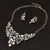 Elegant Simulated Pearl and Crystal Necklace & Earring Sets