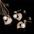 Elegant Simulated Pearl and Crystal Necklace & Earring Sets