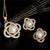 Elegant Simulated Pearl and Crystal Necklace & Earring Sets