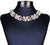 Elegant Simulated Pearl and Crystal Necklace & Earring Sets