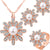 Elegant Simulated Pearl and Crystal Necklace & Earring Sets