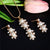 Elegant Simulated Pearl and Crystal Necklace & Earring Sets