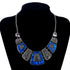 Enamel Geometric Pendant & Necklace
