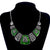 Enamel Geometric Pendant & Necklace