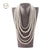 Bohemian Multi-layer Simulated Pearl Necklace