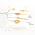 4 Pcs Bohemian Leaves Knot Round Chain Open Bracelet Set