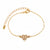 4 Pcs Bohemian Leaves Knot Round Chain Open Bracelet Set