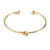 4 Pcs Bohemian Leaves Knot Round Chain Open Bracelet Set