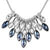 Crystal Pendants and Chain Collar Necklace