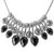 Crystal Pendants and Chain Collar Necklace