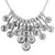 Crystal Pendants and Chain Collar Necklace