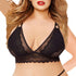 Floral Transparent Seamless Lace Bra