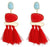 Bohemian Long Statement Tassel Drop  Luxury Earrings