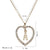 Initial Letter Rhinestone Love Heart Necklaces