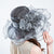 Organza Floral Ruffles Wide Brim Hat