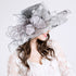 Embroidery Bird's Nest Wide Brim Hat