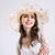 Embroidery Bird's Nest Wide Brim Hat