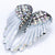 Crystal Angel Wings Brooch Pin and Pendant