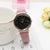Rose Gold Leather Quartz Ladies Wristwatch