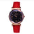 Rose Gold Leather Quartz Ladies Wristwatch